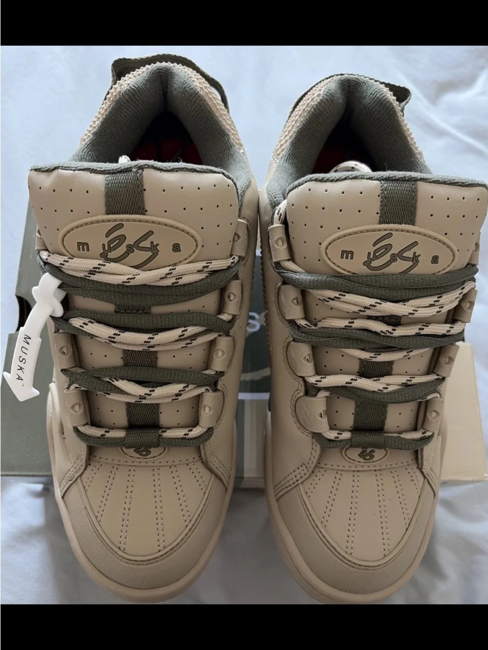 New Autographed 1997 reissue ES Chad Muska black tan green men’s shoes size 10.5